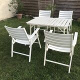 Vintage wooden garden furniture