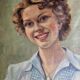 Portrait of a young woman, signed by Vincent Cermignani, 50s