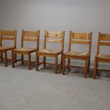 Set of 5 vintage chairs by Tage Poulsen for Gramrode Møbelfabrik, 1970's