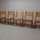 Set of 5 vintage chairs by Tage Poulsen for Gramrode Møbelfabrik, 1970's