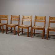 Set of 5 vintage chairs by Tage Poulsen for Gramrode Møbelfabrik, 1970's