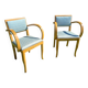 Pair of bridge armchairs