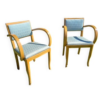 Pair of bridge armchairs