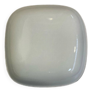 Applique murale ou plafonnier en verre opaline blanc vintage
