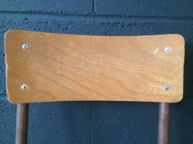 Lot of 2 vintage school chairs