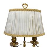 Neoclassical gilt bronze bouillote lamp, 19th century