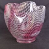 A. D. Copier, Leerdam, Netherlands - Glass vase filigree patterns