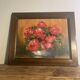 Tableau ancien bouquet de fleurs