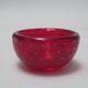 Ruby glass ashtray Bullicante Murano 1960s/70s