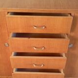 Commode en chêne doré – années 50/60