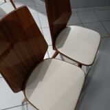 Rare set of 4 chairs Baumann 1960