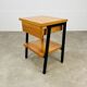 50s bedside table with wood effect, modernist