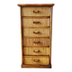 Vintage wicker and rattan chest of drawers