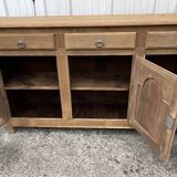 Solid Oak Sideboard Mid 20th Century