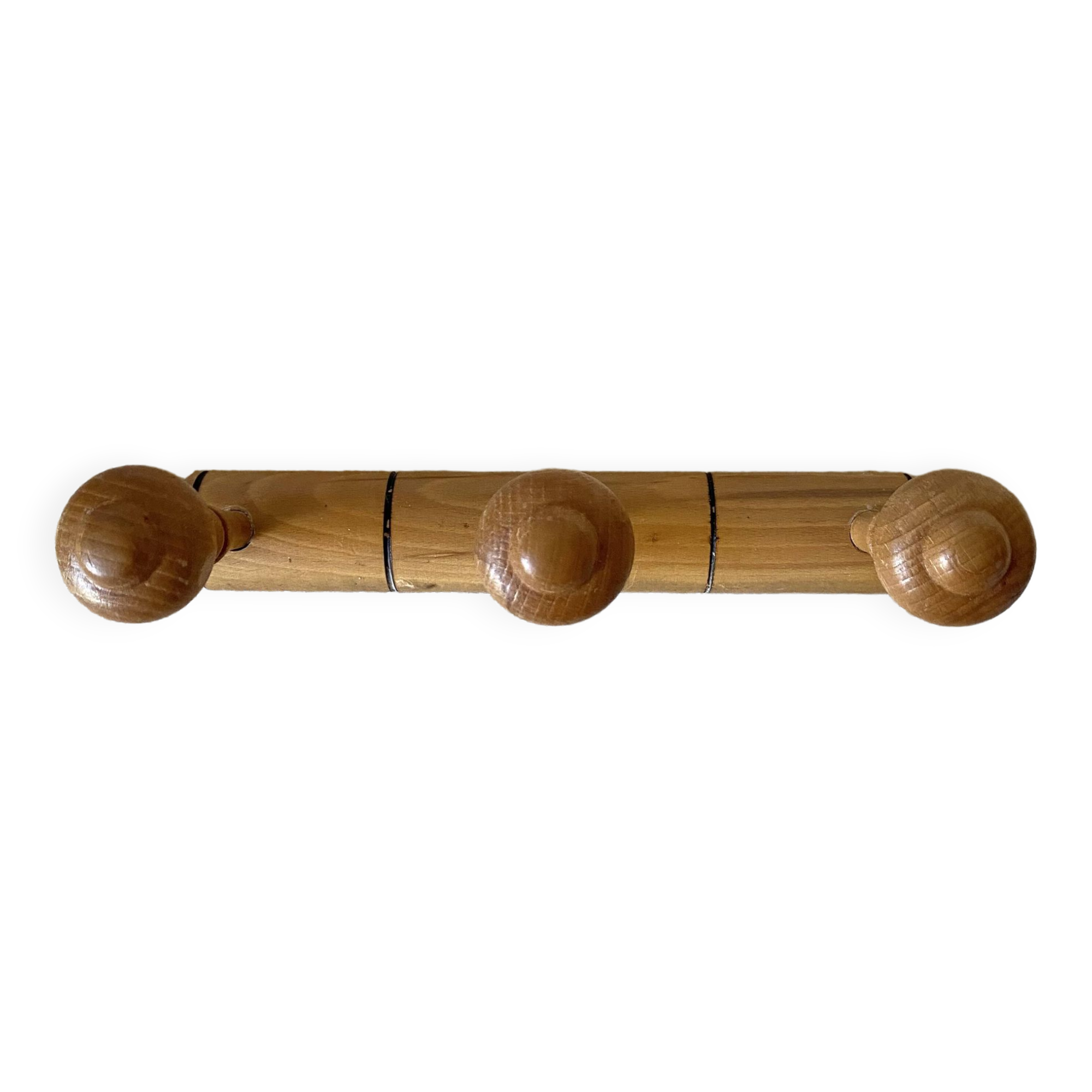 Porte manteau en bois tourné