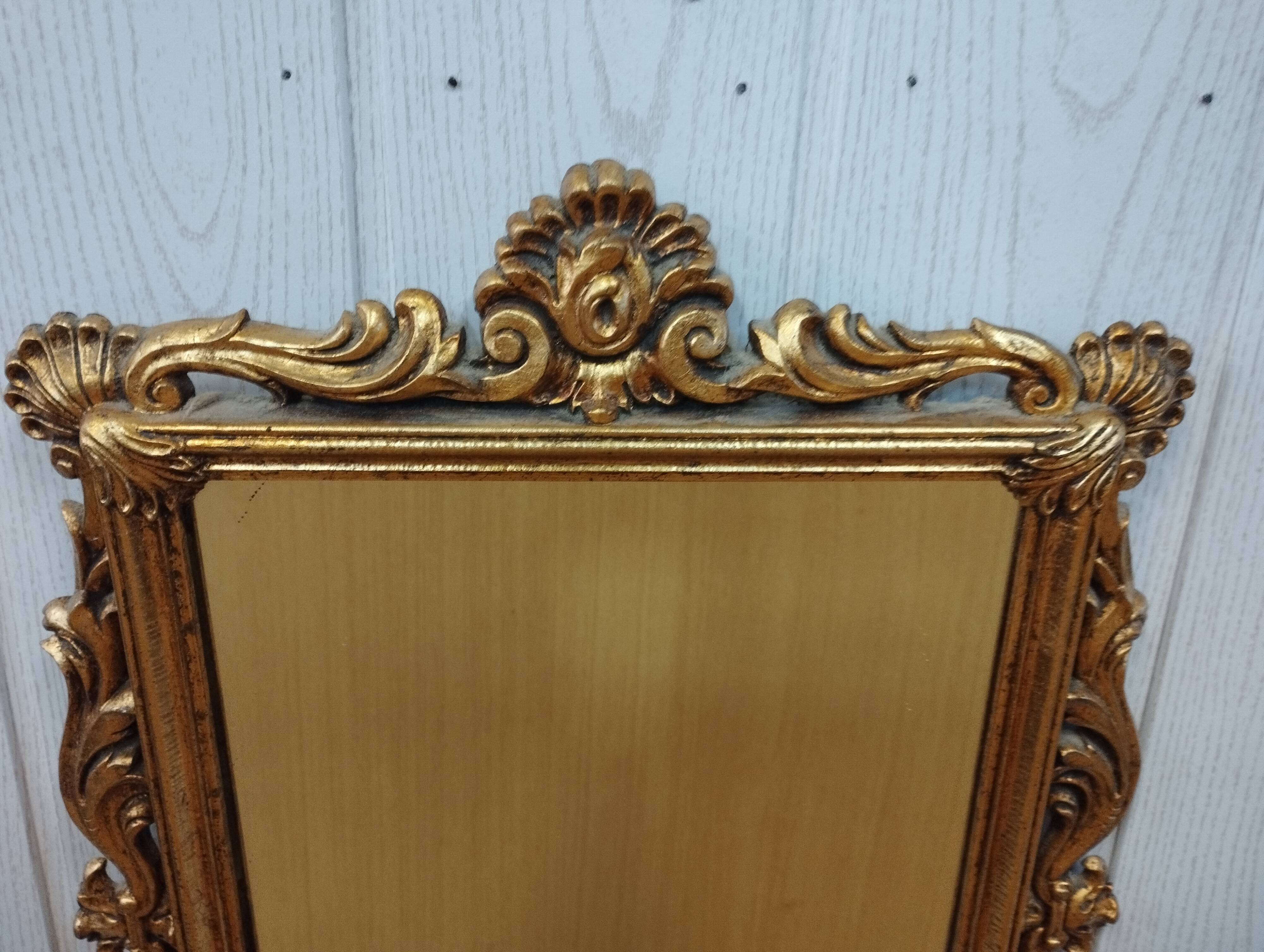 Old gilded wooden mirror 40x56cm