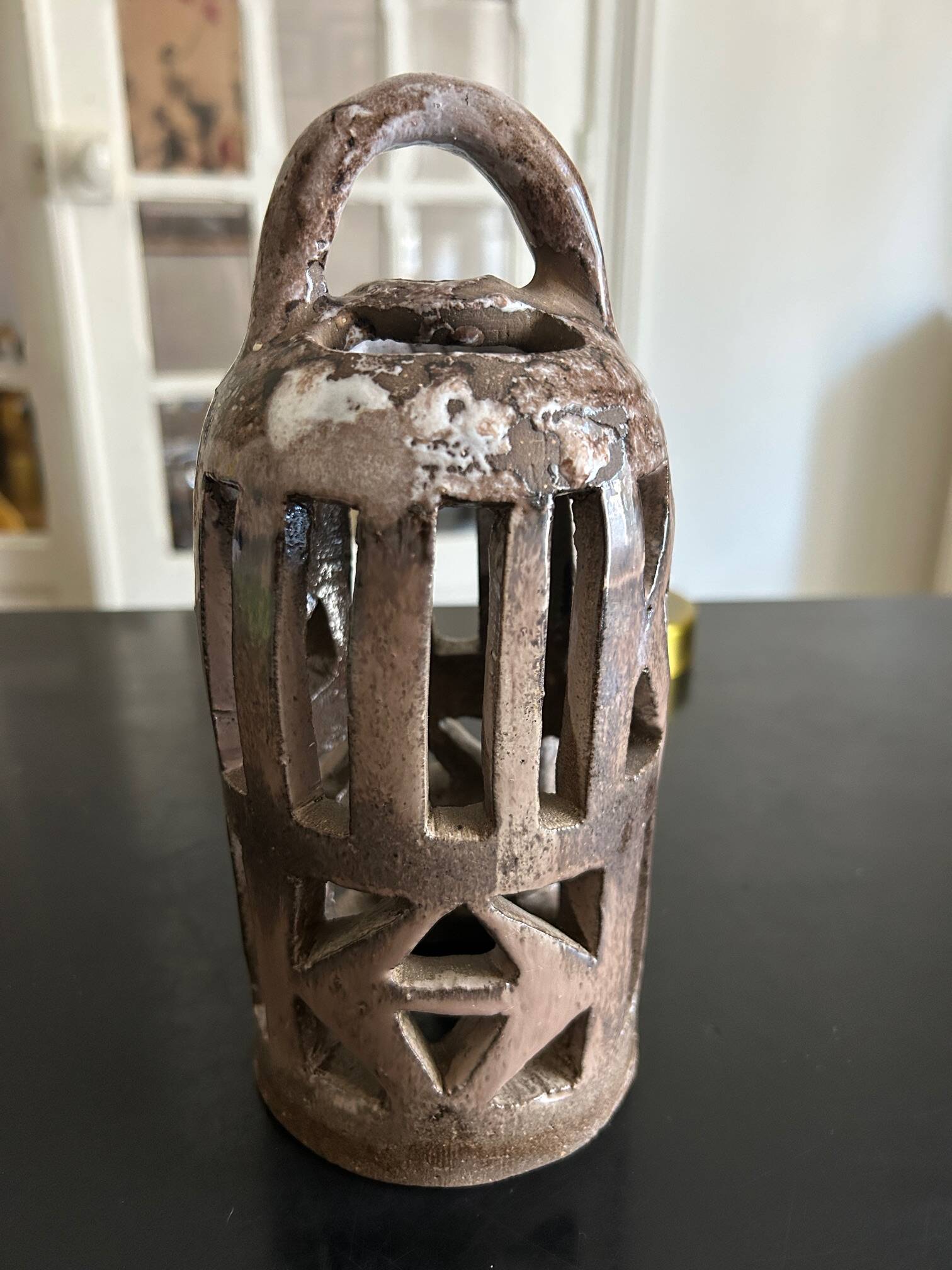 openwork ceramic lamp