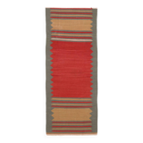 2x6 Red & Green Short Kilim Runner Rug, 73x188Cm