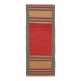 2x6 Red & Green Short Kilim Runner Rug, 73x188Cm