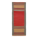 Tapis Kilim rouge et vert 2x6, 73x188 cm
