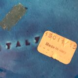 Italian blue ceramic ashtray, design Aldo Londi for Bitossi, 1960