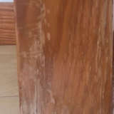 Miroir rectangulaire contours en pin à retaper