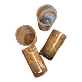 Set of 4 hand-blown glasses