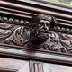 Library and buffet in antique Renaissance style. Beautiful sculptures. Solid oak. France. 19th century.