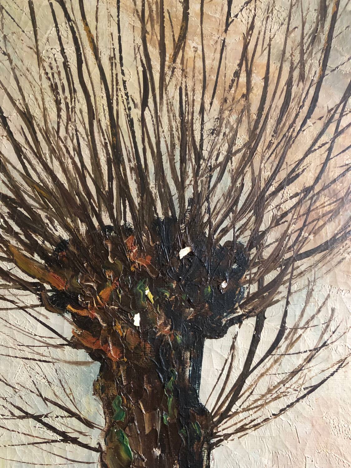 Oil on canvas landscape of Vendée