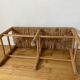 Banc en bois paillé