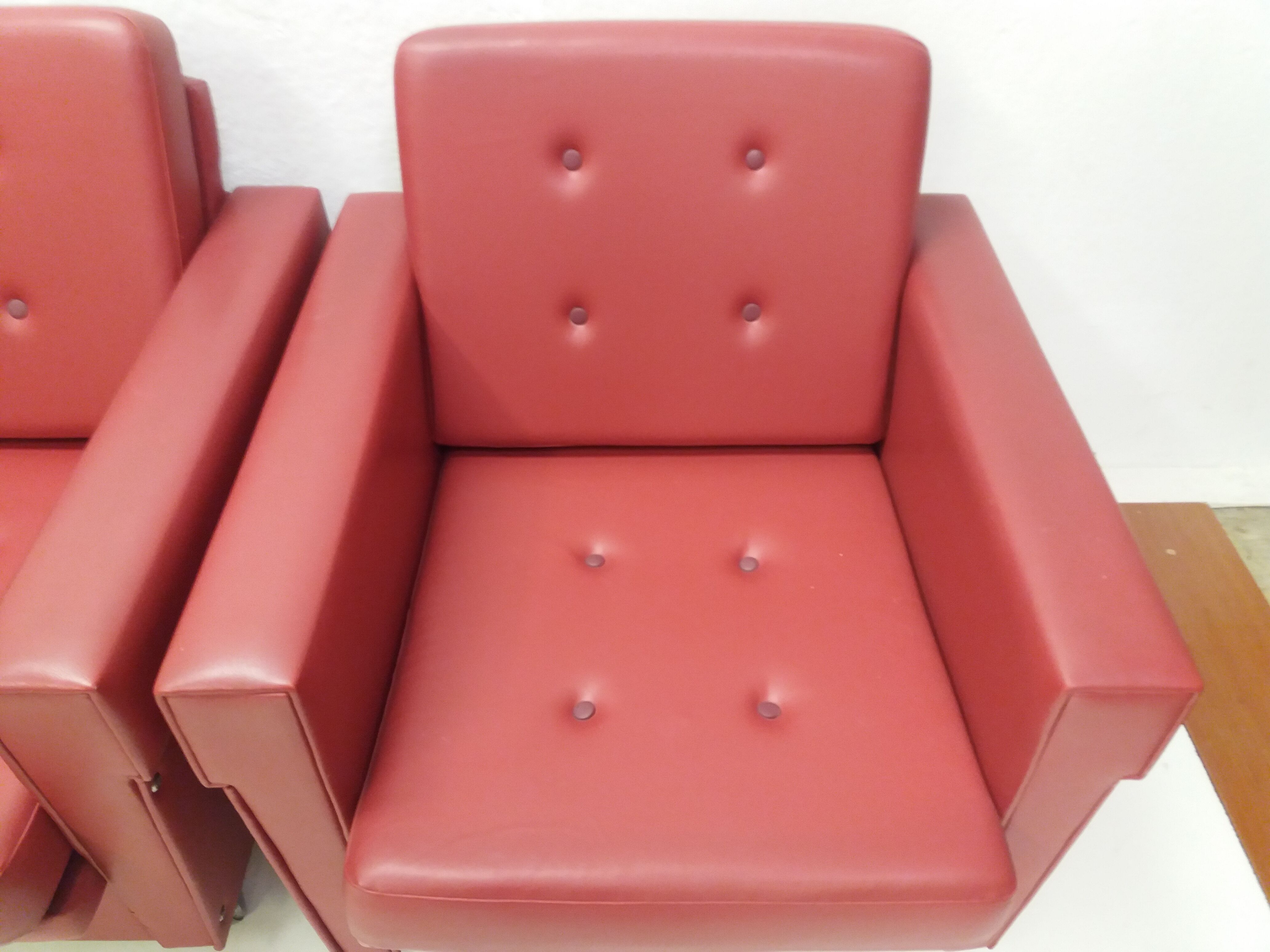 1970 Pair of Brussels style armchairs, Czechoslovakia