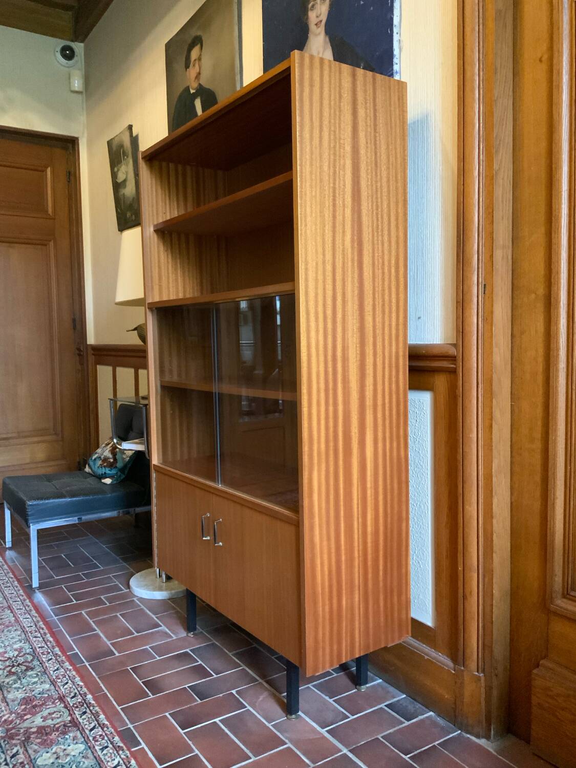 Vintage display cabinet bookcase