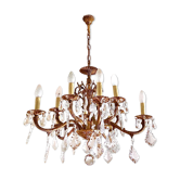 Bronze chandelier with tassels
