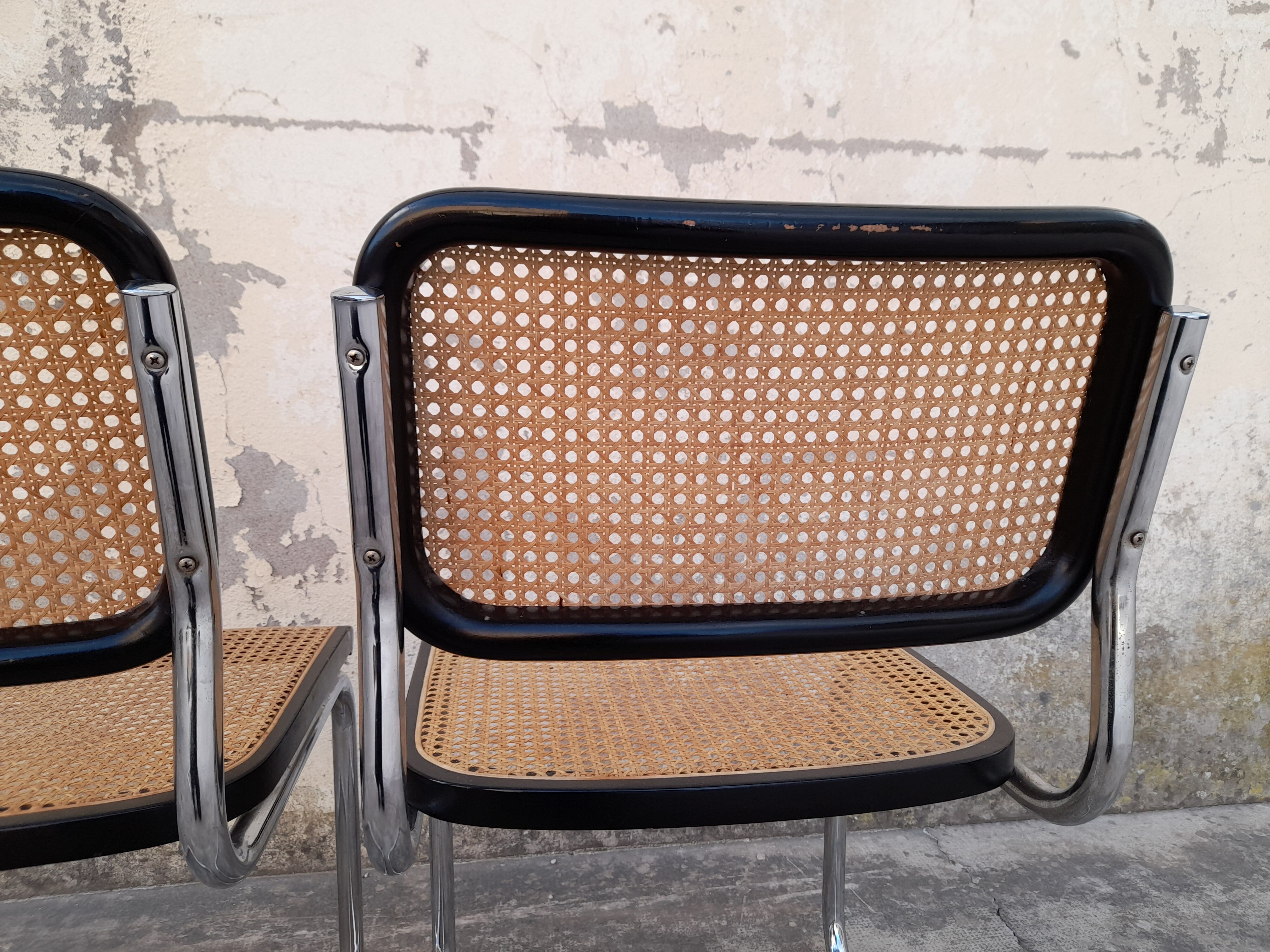 Pair of Chairs B32 cesca Marcel Breuer