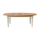 Oval marquetry table – solid wood