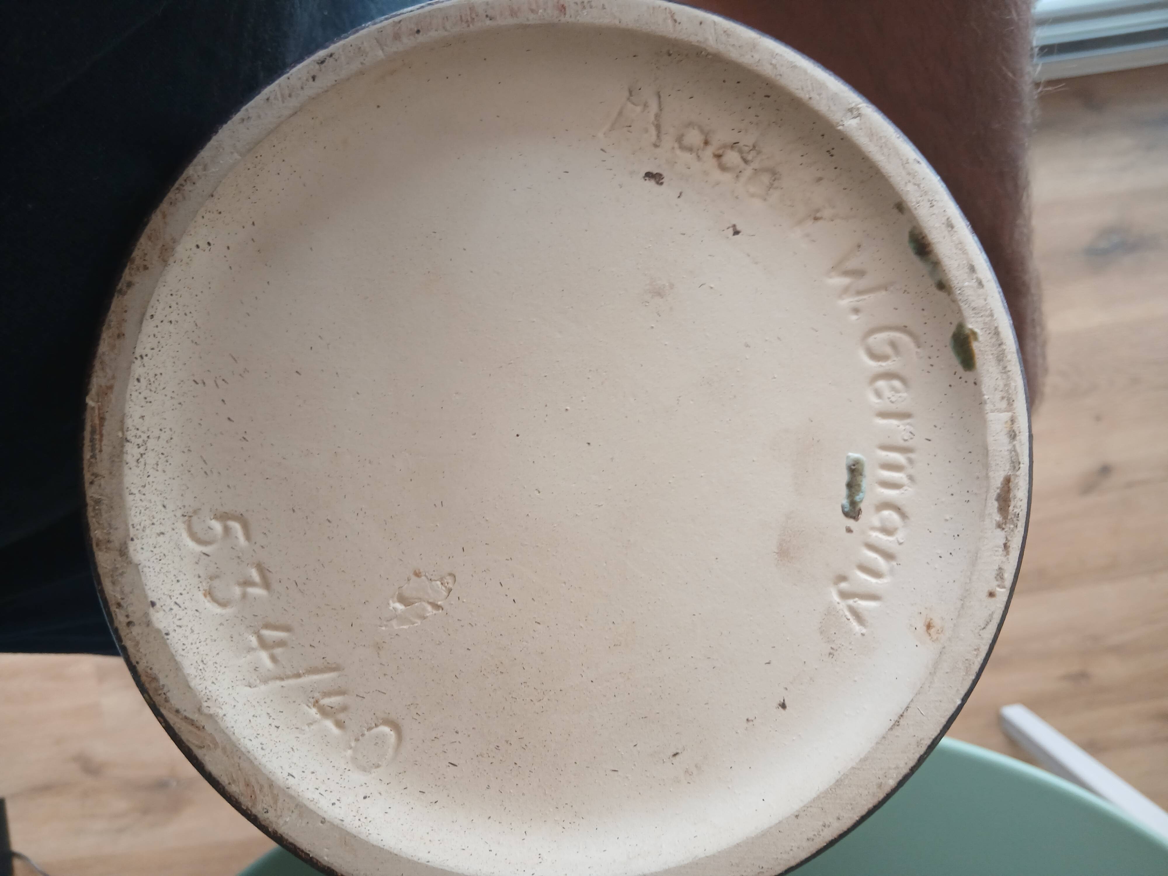 Ceramic vase from the Uebelacker factory in perfect condition, 1970s.