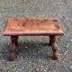 Vintage solid wood footrest stool