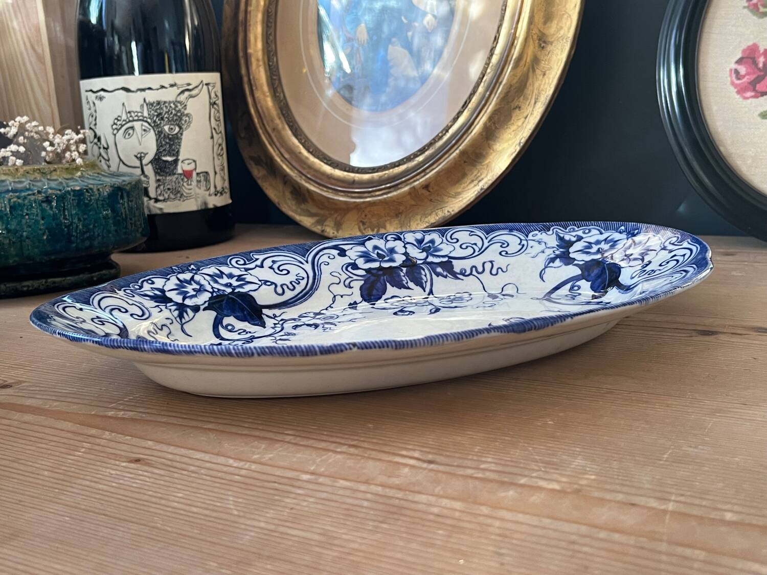 Oval dish Creil and Montereau