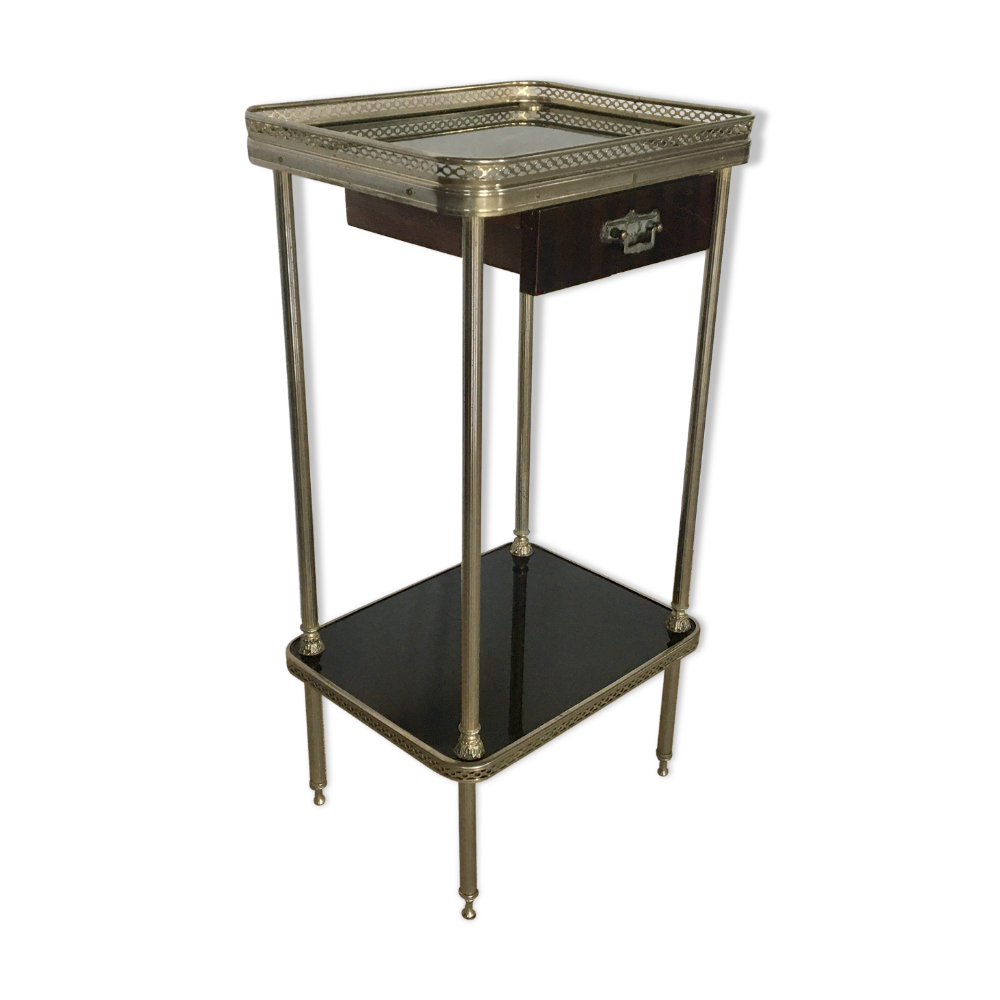 Neoclassical brass side table 1950/60