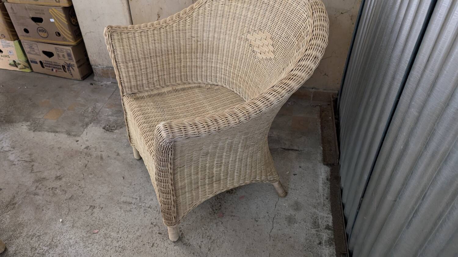 Vintage rattan lounge