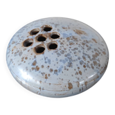 Vintage stoneware glazed pebble vase