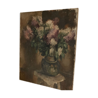 Ancienne huile sur toile