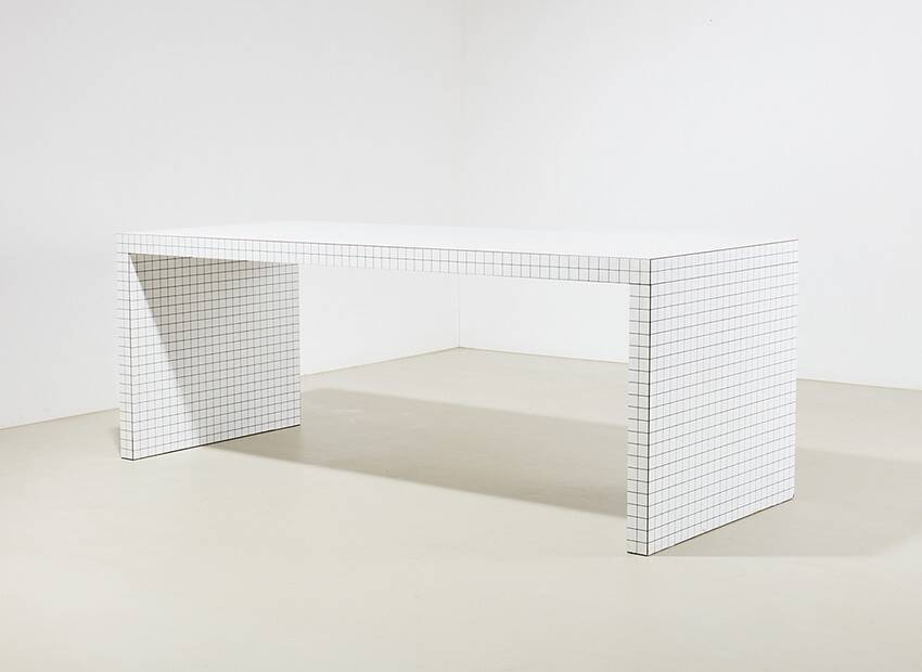 Rare 1st Edition Quaderna Dining Table by Superstudio Italy 1969