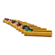 Set of twelve Vallauris majolica vegetable knife holders, 1950