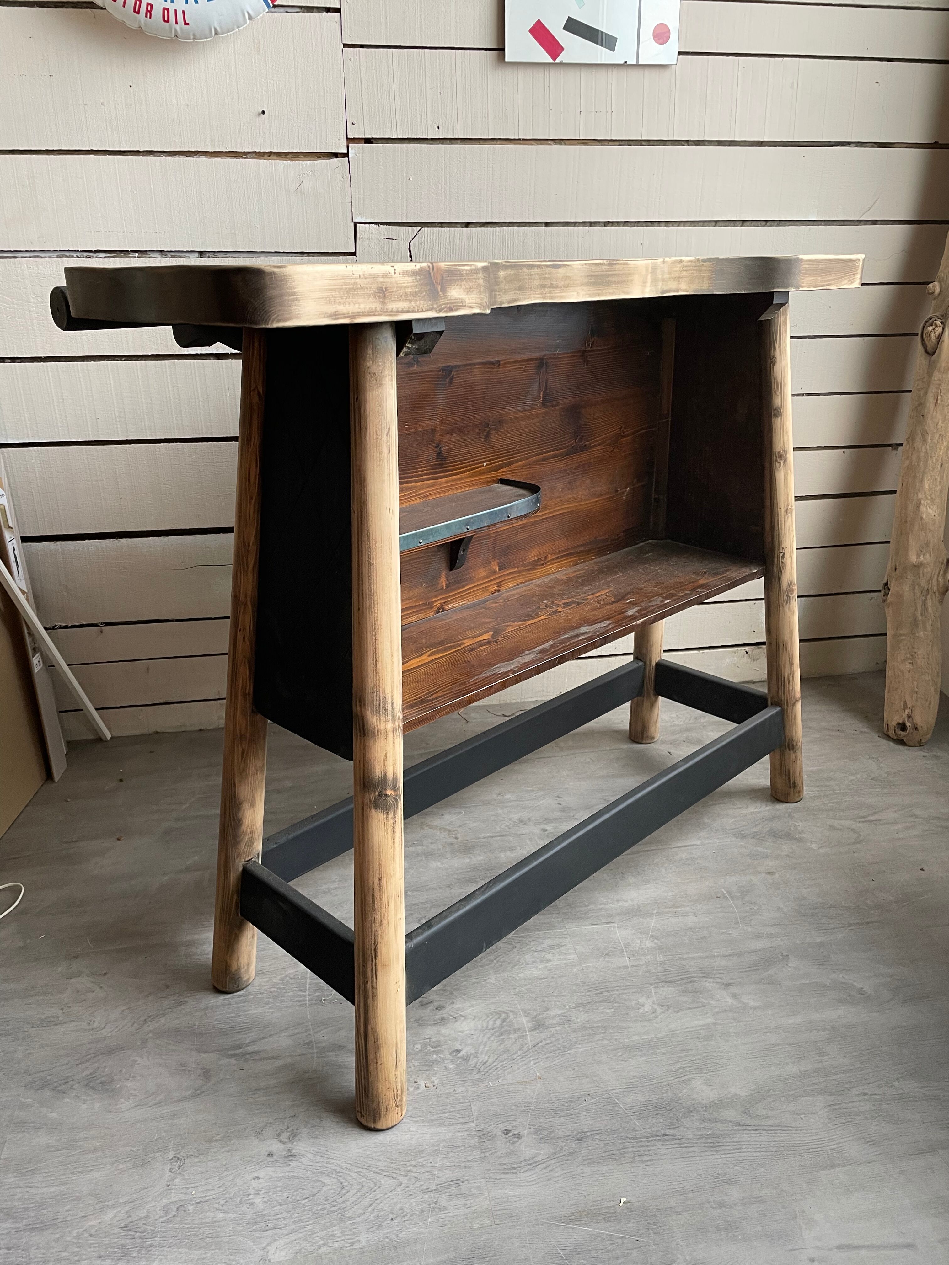 Vintage wood bar