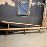 Pair of XXL oak farmhouse bench