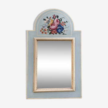 Painted wood mirror