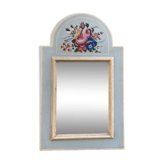Miroir bois peint