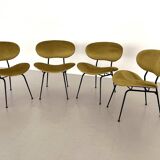 Italian Reupholstered Lounge Chairs, Set of 4pcs.