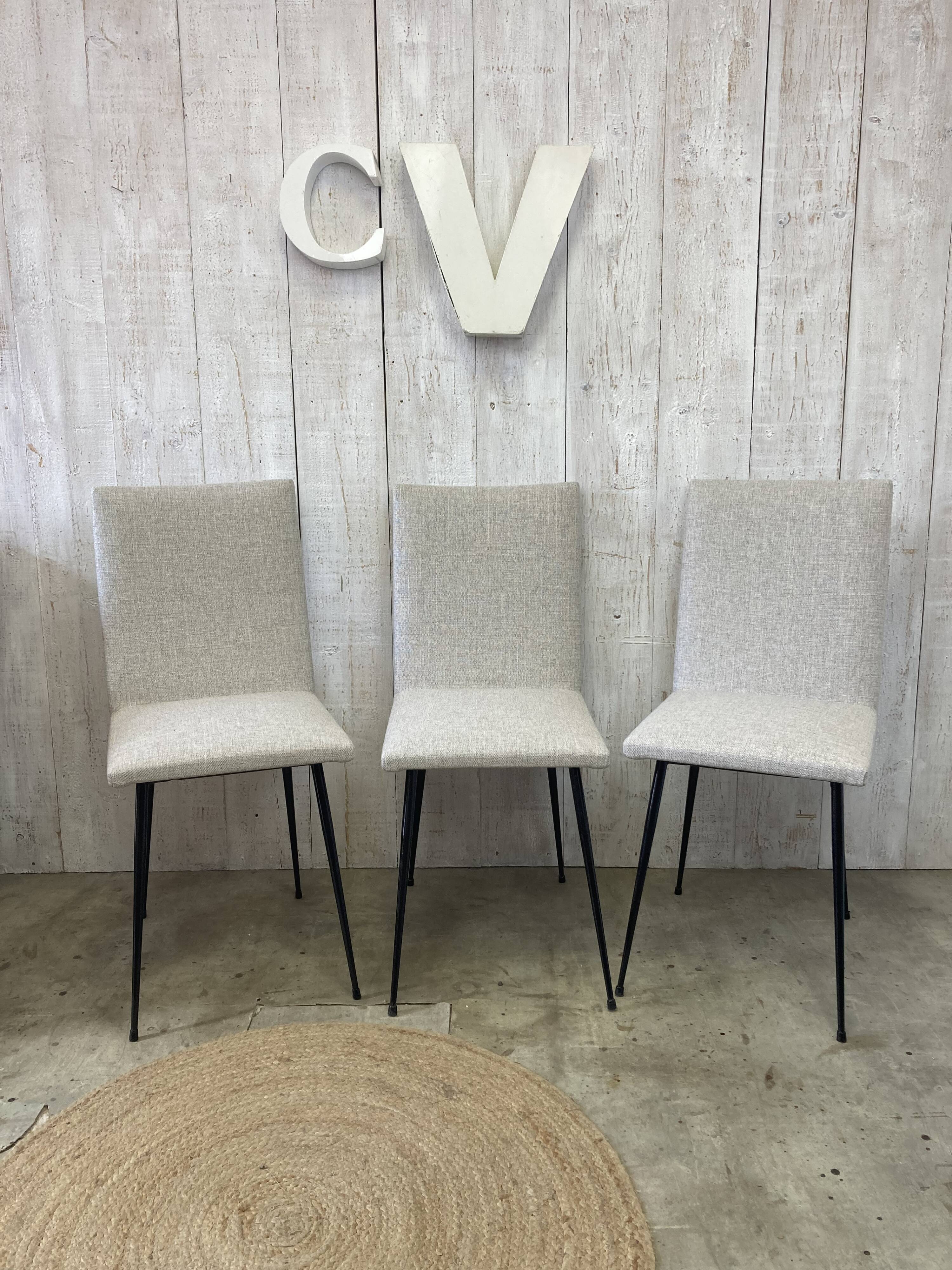 Trio of vintage chairs